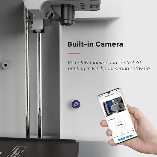 Adventurer 3 3D Printer with Detachable Nozzle,Removable Flexible Platform,Filament Detection,Full Colour Touch Screen,45 dB Ultra-mute Printing,Support Filament (FREE SHIPPING)