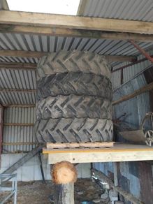 Tyres off ford 7610's