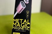 Metal Magic Magnetic Earldom USB Data Cable White for iPhone.