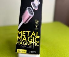 Metal Magic Magnetic Earldom USB Data Cable White for iPhone.