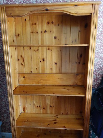 Large solid pine bookcase