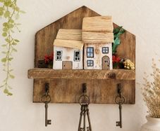 handcrafted wooden key holder!