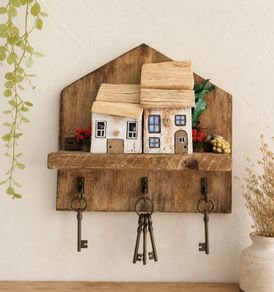handcrafted wooden key holder!