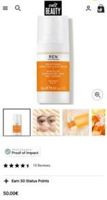 Ren Clean Skincare Radiance Brightening Dark Circle Eye Cream  Brand New