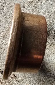 Pair (2) Oilite Flange Bushing Bronze New 7/8 ID x 1-1/8 x 5/8 Brass Bearing Bushing Shim