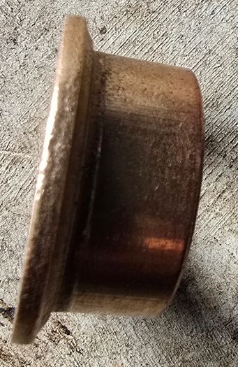 Pair (2) Oilite Flange Bushing Bronze New 7/8 ID x 1-1/8 x 5/8 Brass Bearing Bushing Shim