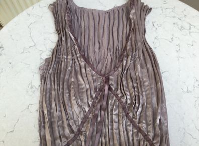 Cool Japanese Style Pleats Designer Top Size 12