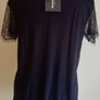 Pretty Little Thing Rain Black Eyelash Lace Sleeve T Shirt New With Tags Size 10 Image 10