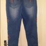 BNWT embroidered skinny jeans size UK18 EU46 Postage included Image 3