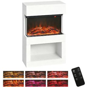 Electric Fireplace with Mantel