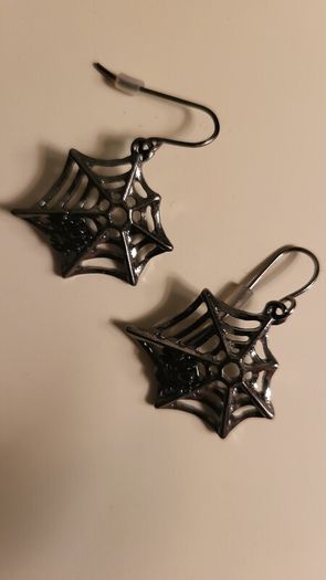 Gothic style Cobweb necklace & earrings set