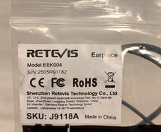 4 Walkie Talkie earpieces