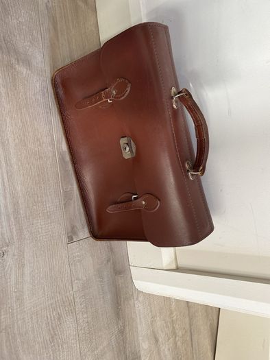 Leather case Bag Brown Leather Document Case vintage Original