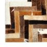 Rug Genuine Hair-on Leather Patchwork 160x230 cm Brown/White Image 3