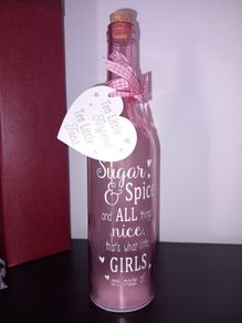 New Baby Girl Decorative Bottle