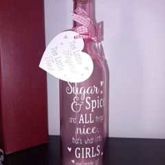 New Baby Girl Decorative Bottle
