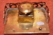 possibly antique/vintage  brass ink well