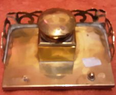 possibly antique/vintage  brass ink well