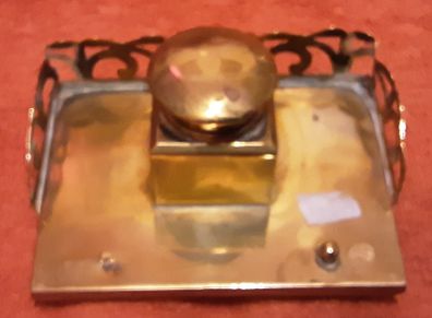 possibly antique/vintage  brass ink well