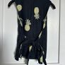 Hobbs Anika linen sleeveless top with tie waist and pineapple print UK8 Image 3
