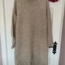 jumper long jumper freesize beige turtle neck curved front Image 8