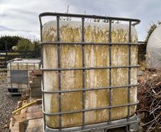Two 1000 litre IBC water tanks