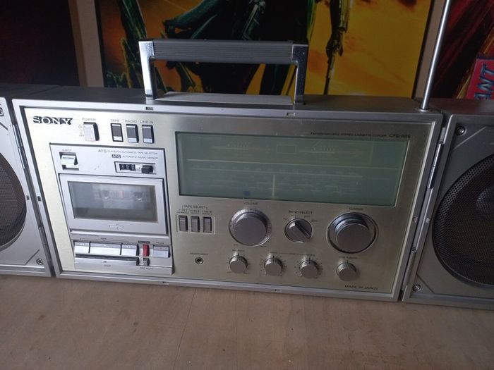 Vintage Sony Boombox Stereo working