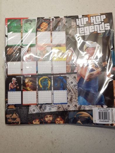 Hip Hop Legends Calender