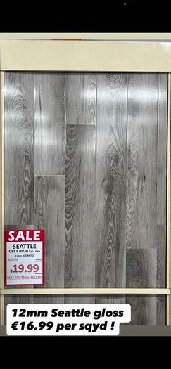 8mm Seattle grey gloss flooring