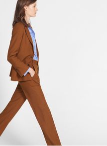 Comptoir Des Cotonnoirs Warm Camel Dry Wool Blazer & Trousers Suit