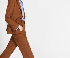 Comptoir Des Cotonnoirs Warm Camel Dry Wool Blazer & Trousers Suit