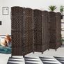 Folding Room Divider, 6-Piece Privacy Screen, H x W: 170 x 240 cm, Brown Image 2