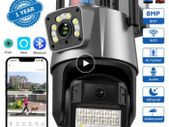 27333 8MP PTZ WiFi Camera with Dual Screen Color Night Vision Outdoor 4MP Security IP Camera