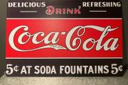 Coca Cola Tin Metal sign