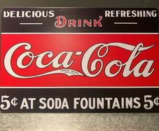 Coca Cola Tin Metal sign