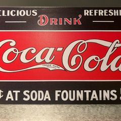 Coca Cola Tin Metal sign