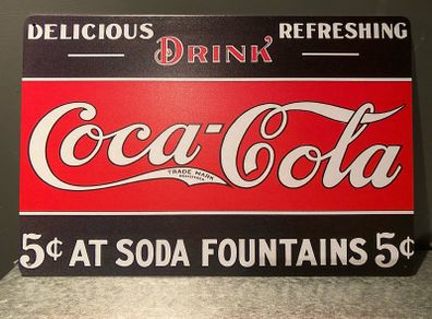 Coca Cola Tin Metal sign