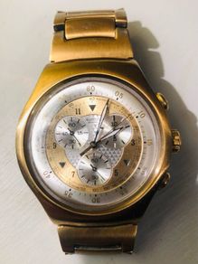 Vintage swatch watch irony four jewels chronograph