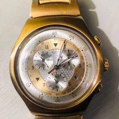 Vintage swatch watch irony four jewels chronograph