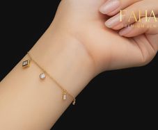 Diamond Bracelet: 18K Gold, Mixed Cut, D VVS2, 0.814 ctw