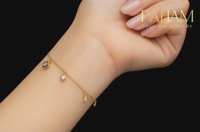 Diamond Bracelet: 18K Gold, Mixed Cut, D VVS2, 0.814 ctw