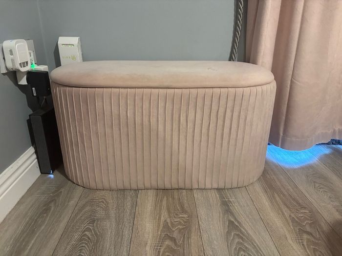 Blush pink storage