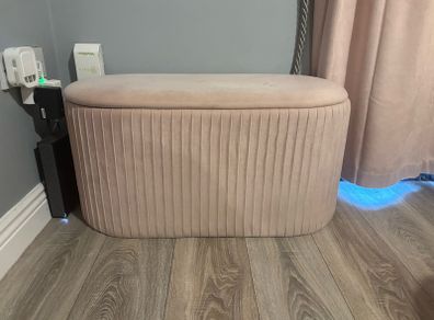 Blush pink storage