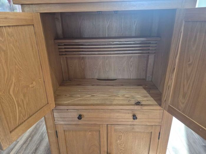 Solid oak press/home office