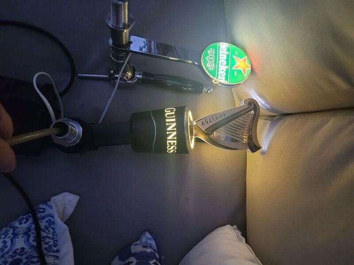 Guinness taps double tap 500 single tap 250 Heineken tap 150