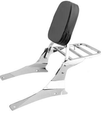 Backrest For Suzuki Intruder Motorcycle Passenger Bar Luggage Rear Rack