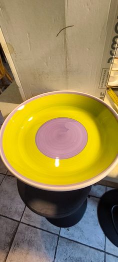 Large Bowl 31 Cm.wide And 6 Cm. High C.b.a.r. Made In Italy Dipinto & Mano Dish Wsher Proof
