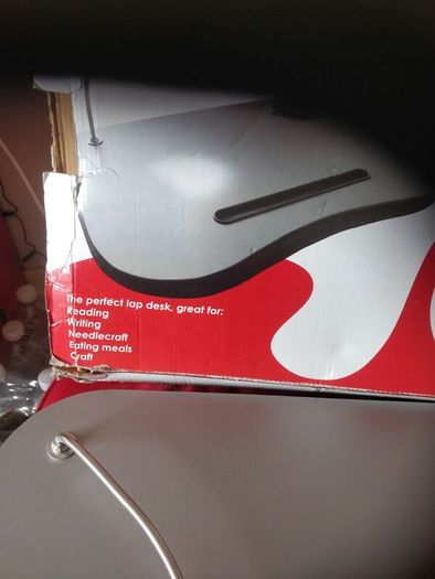 Tray with light and cup holder