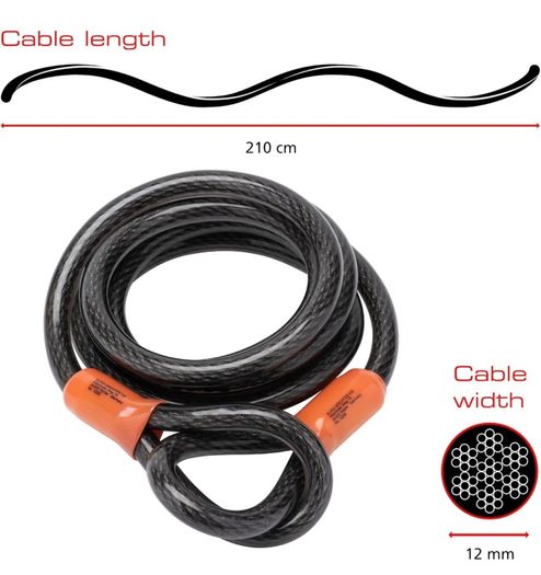 Steel cable for locker