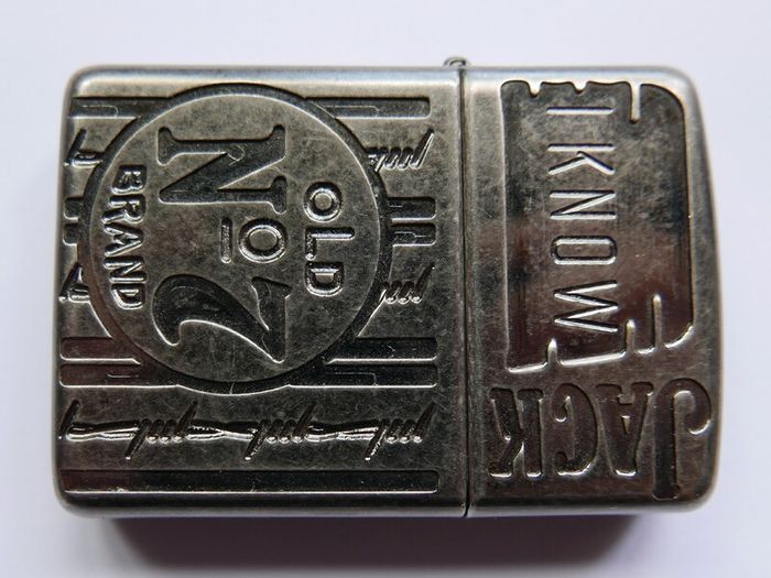 Vintage Zippo Jack Daniel's Jd I Know Jack Armor Zippo Lighter